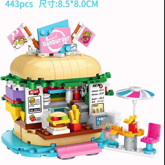 LOZ MINI Blocks - Kids Building Toys DIY Bricks - Burger Shop - Picture 3 of 3